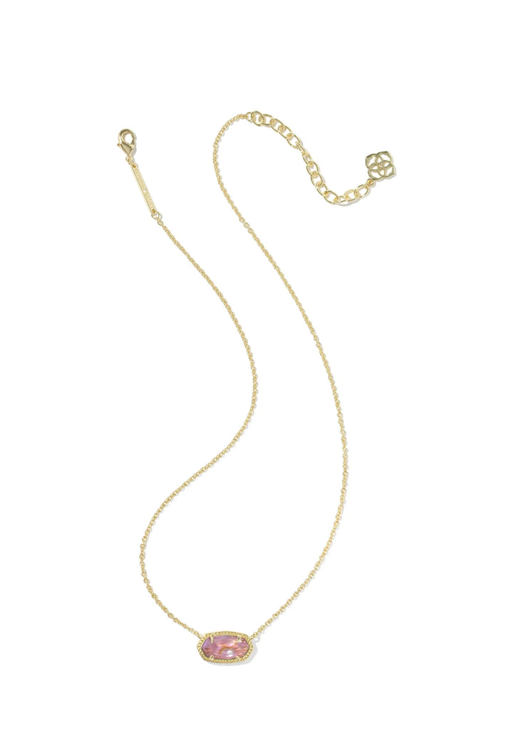 Elisa Pendant Necklace in Light Pauve Illusion