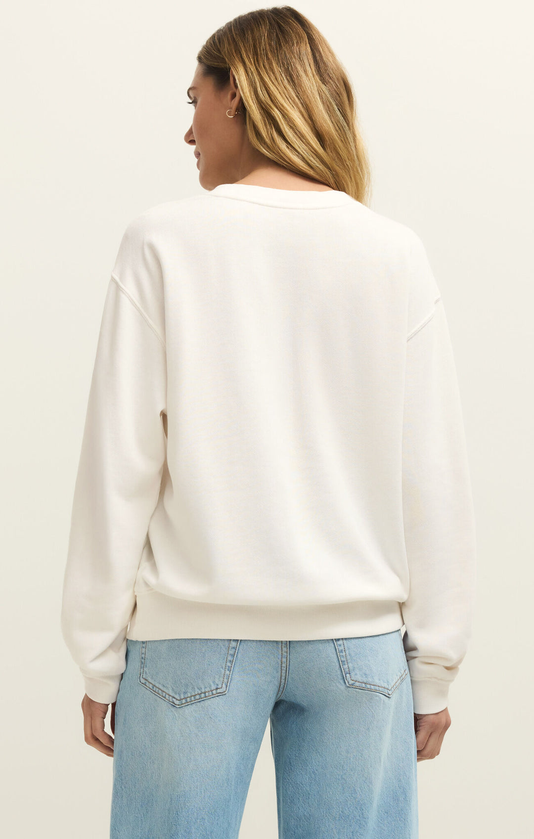 Salty Boyfriend Sweatshirt in Sea Salt