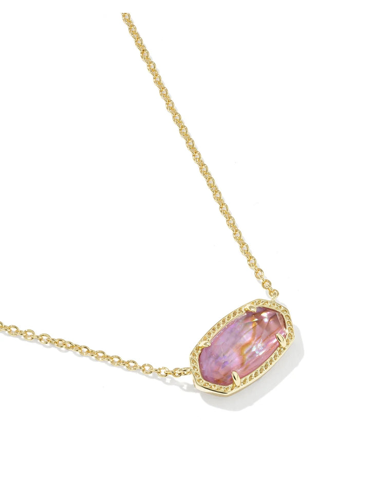 Elisa Pendant Necklace in Light Pauve Illusion