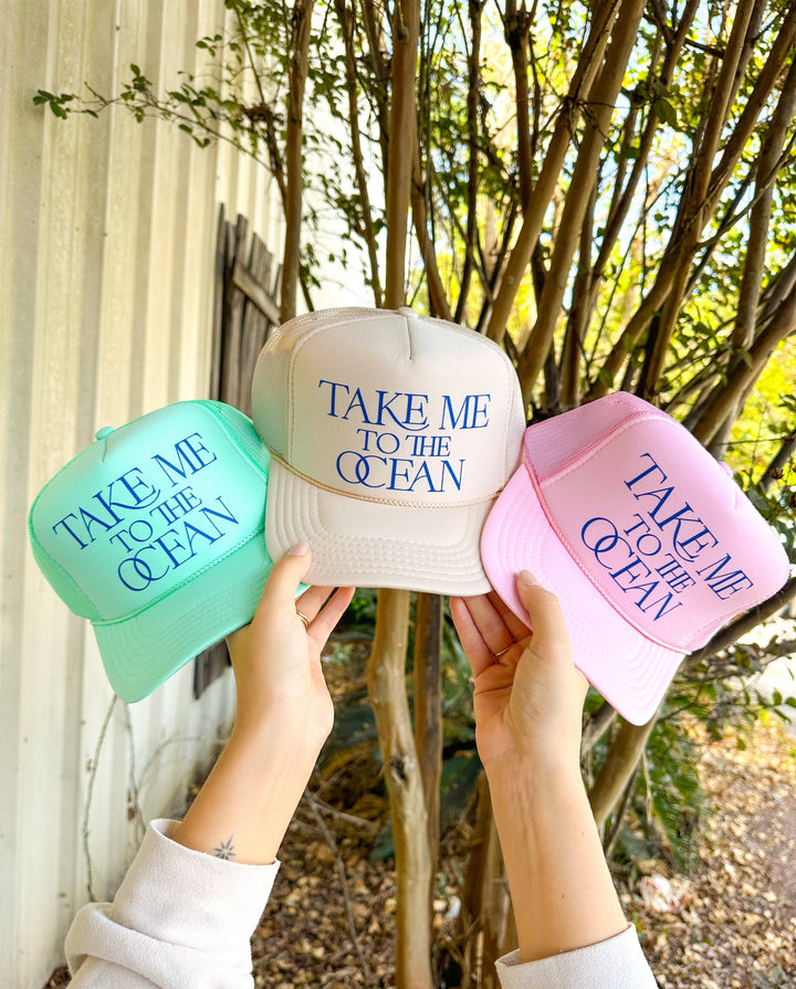 Take Me To The Ocean Cream Trucker