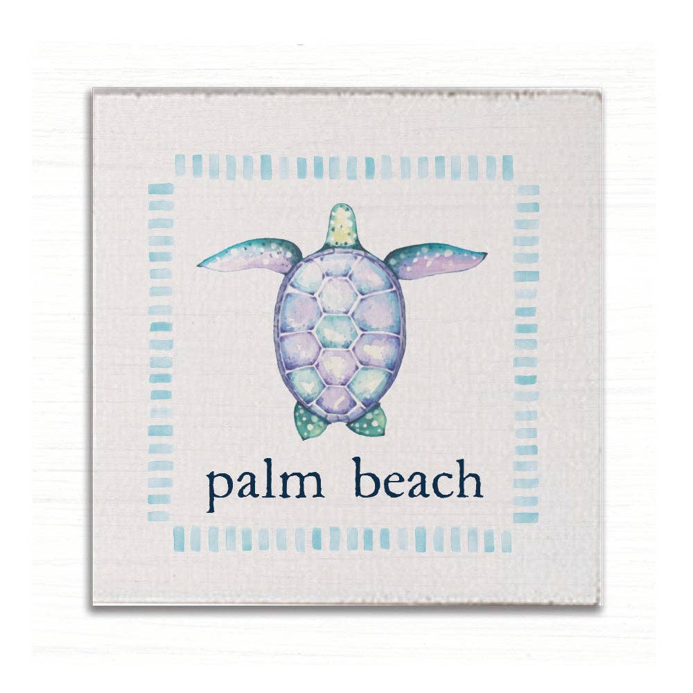 Sea Turtle Personalized Coaster Set