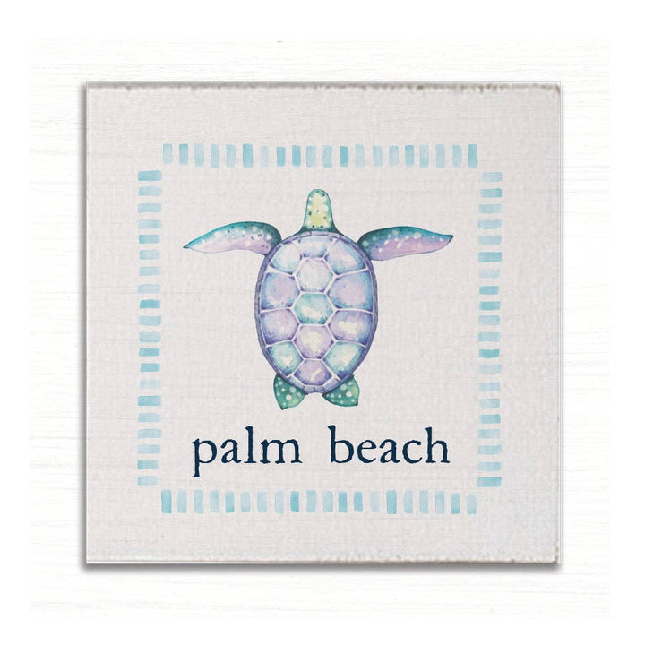Sea Turtle Personalized Coaster Set