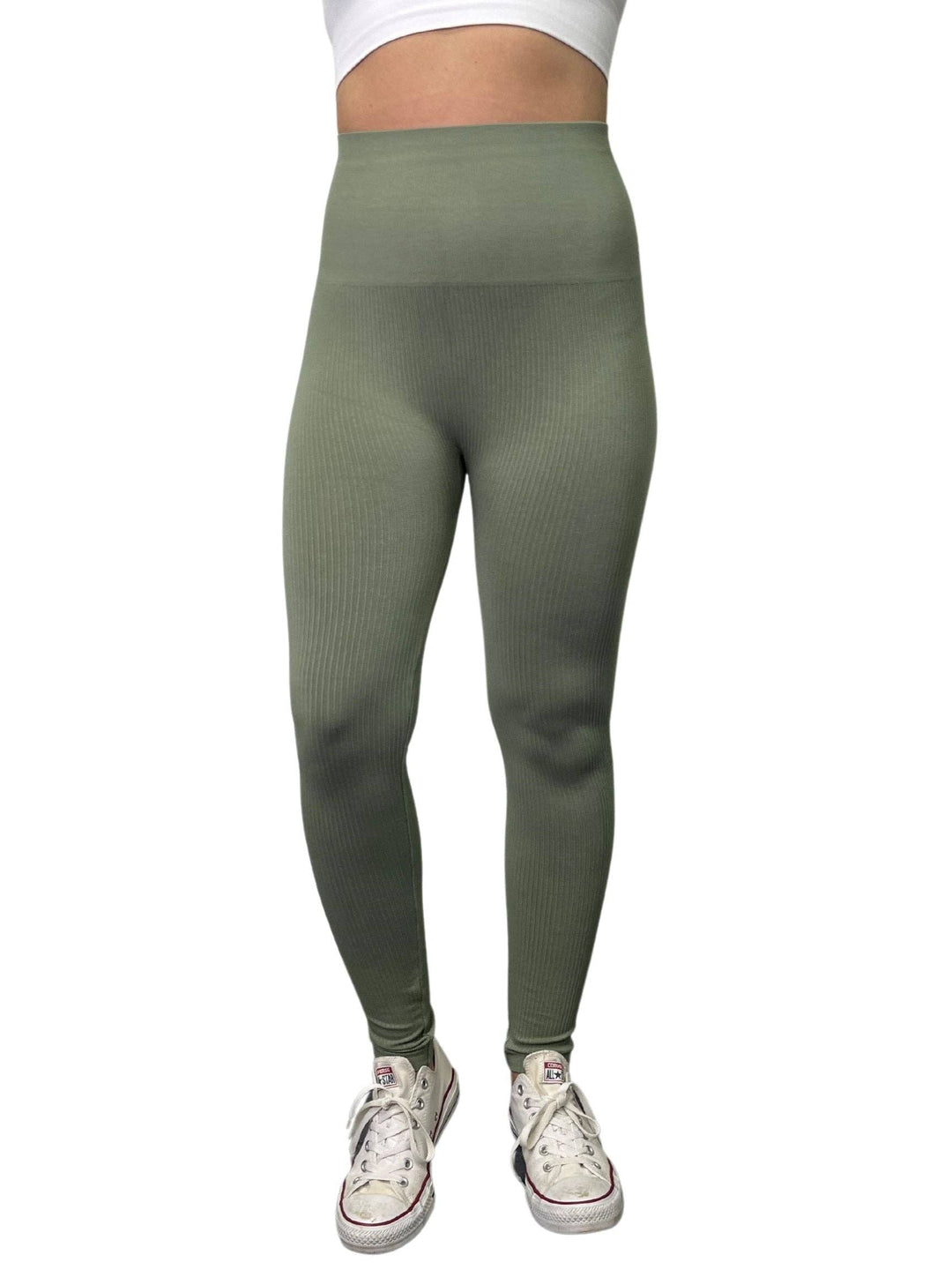 Ribbed High Waist Leggings