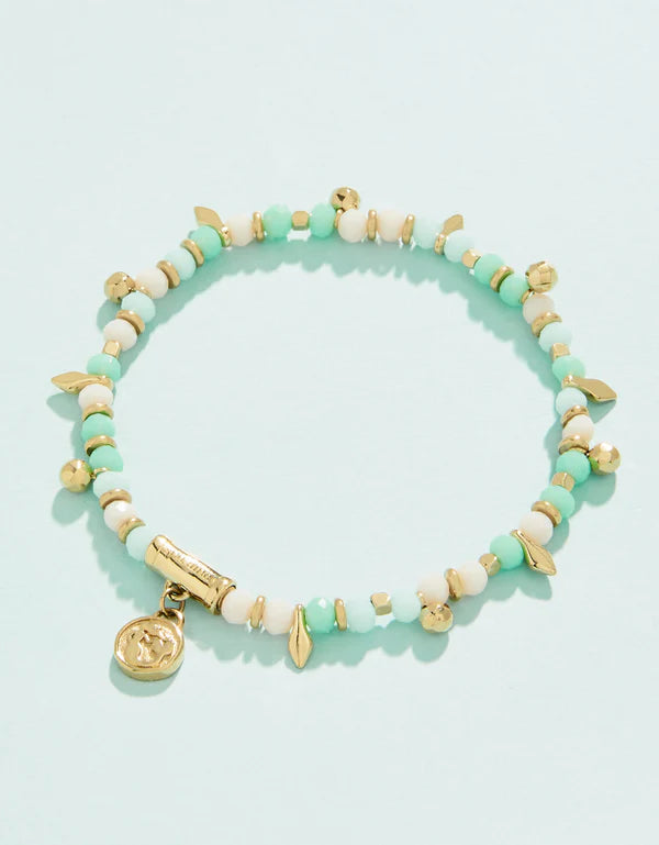 Splash Tybee Island Stretch Bracelet Sea Foam 4mm