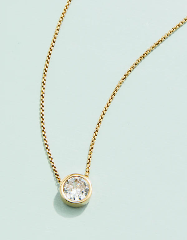 Splash Lighthouse Necklace 18" Cubic Zirconia