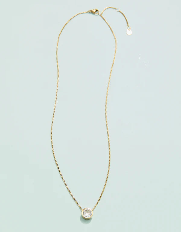 Splash Lighthouse Necklace 18" Cubic Zirconia