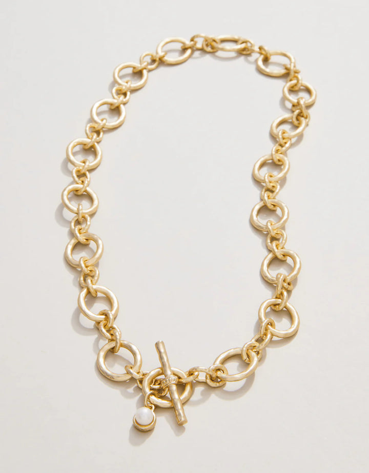 DeVaul Chain Toggle Necklace 18" Gold