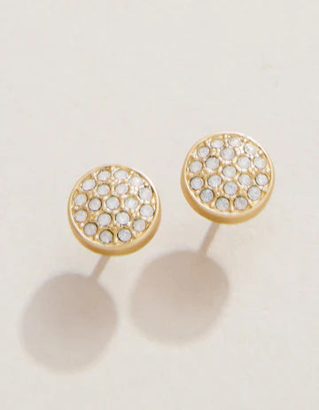 SLV Stud Earrings Stronger/Pavé Disk