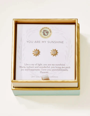 SLV Stud Earrings Sunshine/Sun - Gold