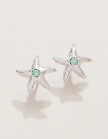 SLV Stud Earrings Friendship/Starfish - Silver