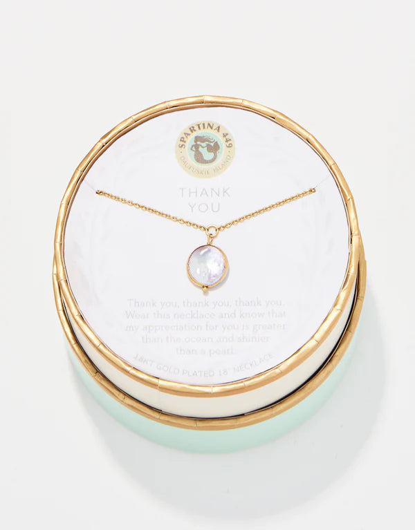 Sea La Vie Necklace Thank You/Coin