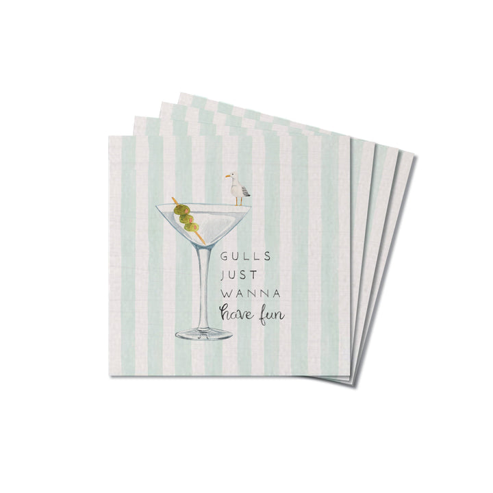Gulls Just Wanna Have Fun Coaster Set