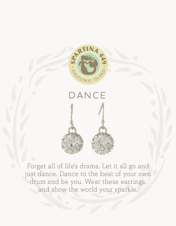Sea La Vie Dance Drop Earrings in Silver