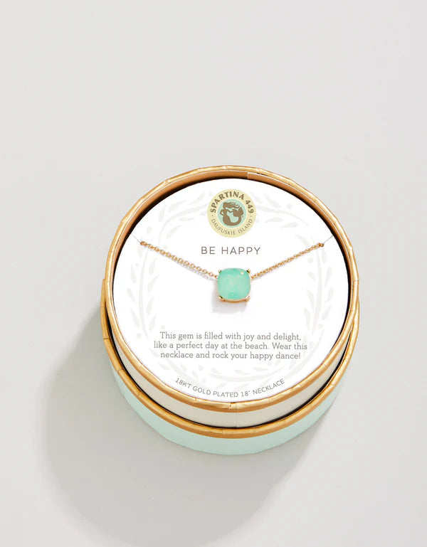 Sea La Vie Sea Glass Necklace in Happy/Sea Green