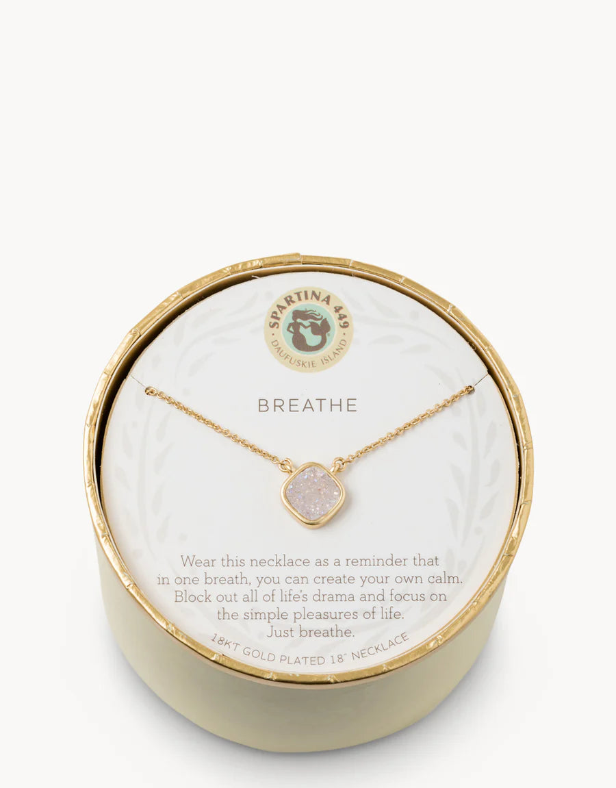 Sea La Vie Druzy Necklace Breathe/Cream Druzy