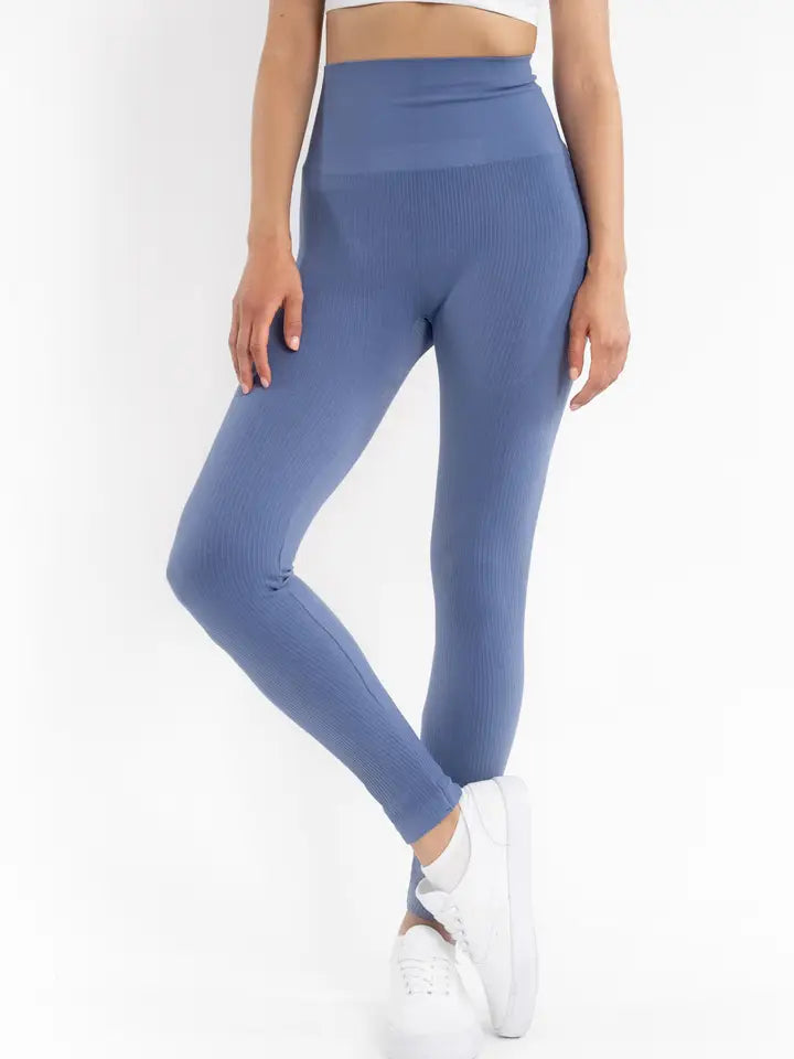 Ribbed High Waist Leggings