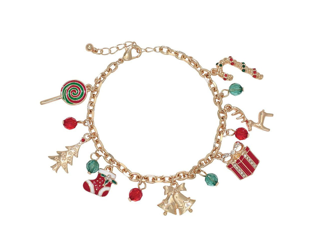 Festive Holiday Charms Bracelet