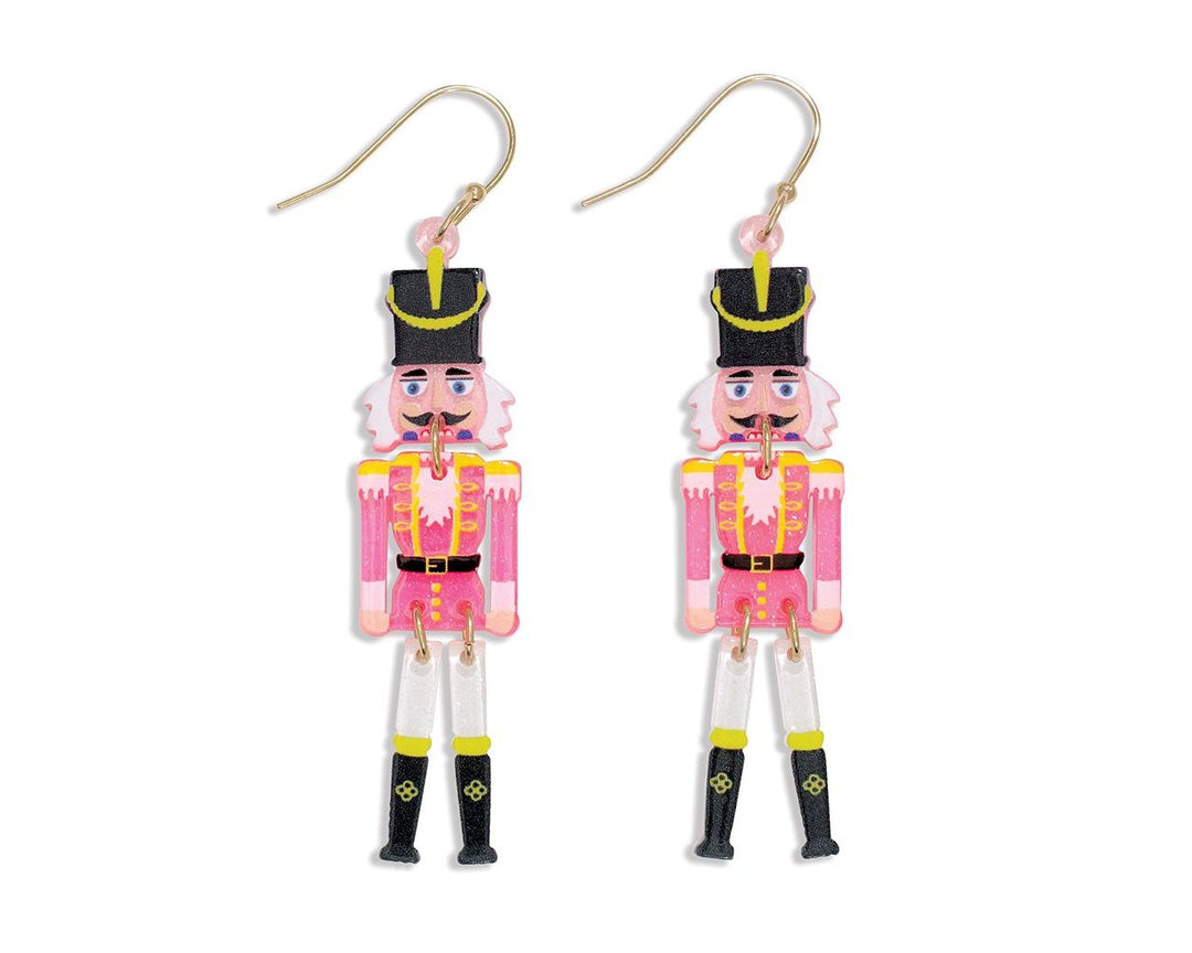 Trendy Pink Nutcracker Earrings