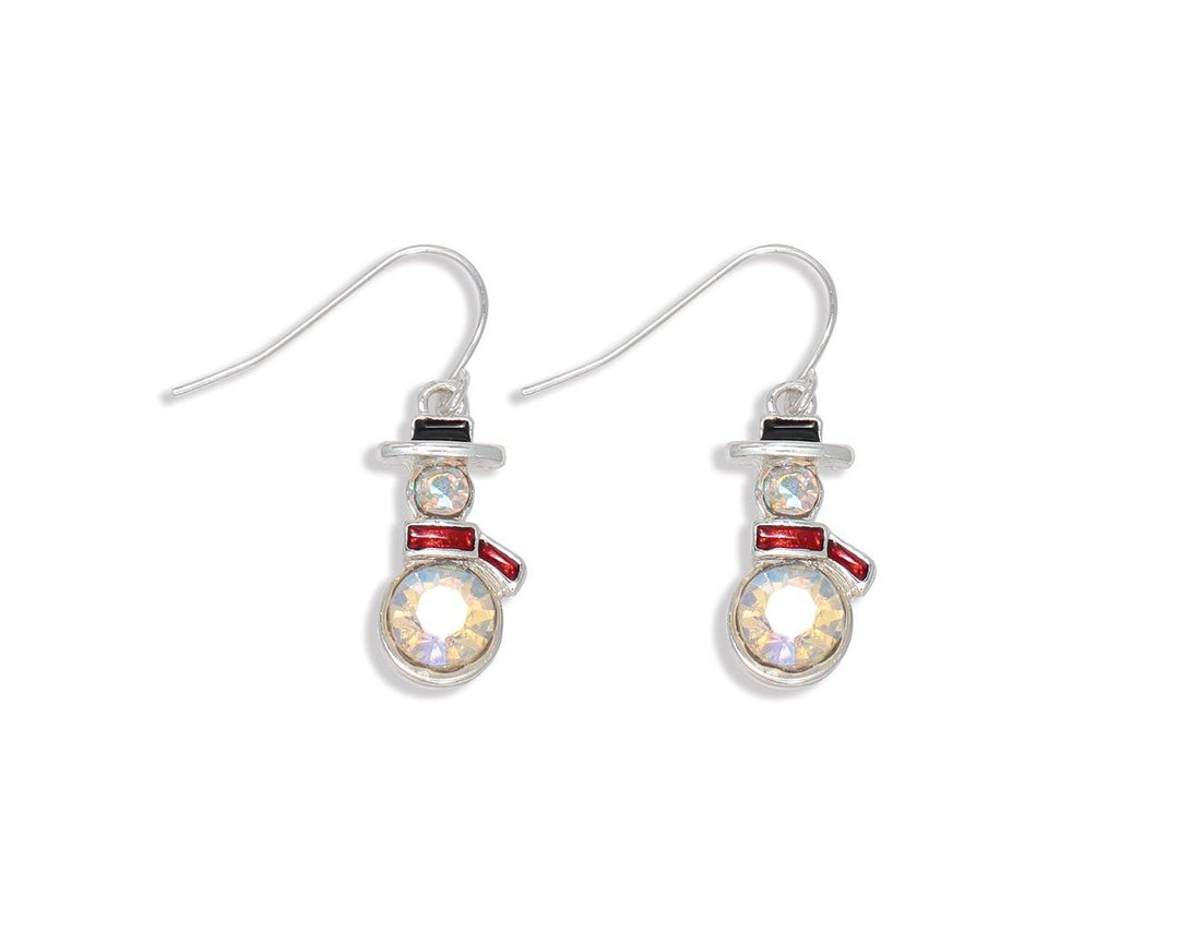 Crystal Snowmen Earrings