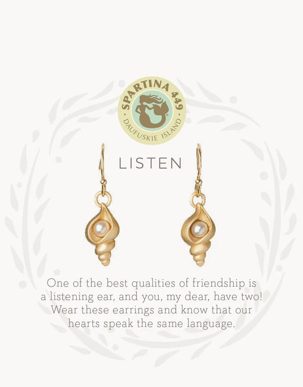 Sea La Vie Listen Drop Earrings