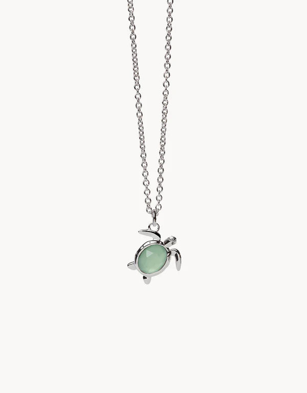 Sea La Vie Sea Turtle Necklace in Silver