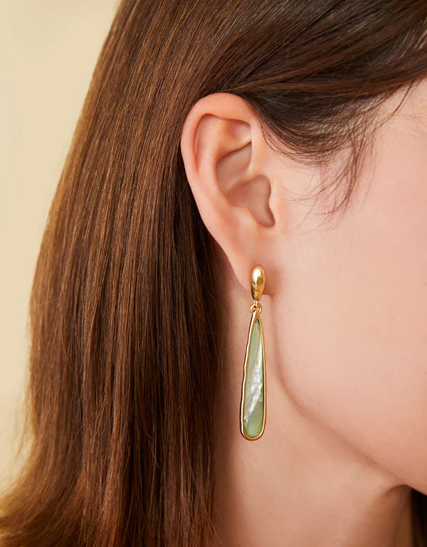 Drip Earrings Seafoam