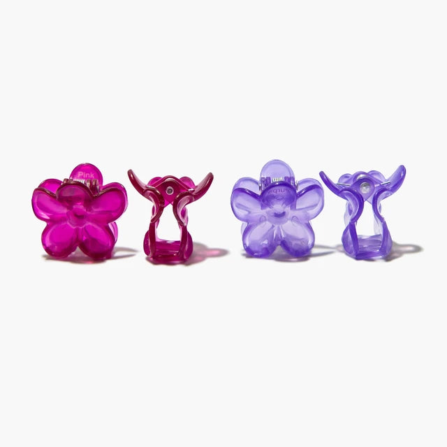 Hair Clips Mini Flowers