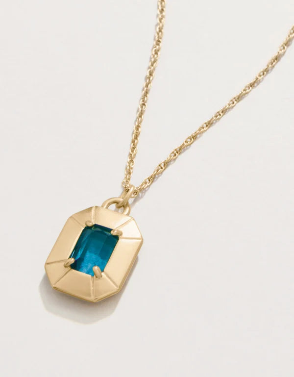 Chateau Necklace 18" in Navy