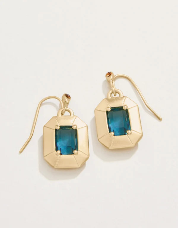Chateau Earrings in Navy