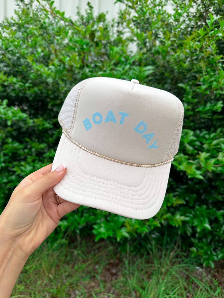 Boat Day Cream Trucker Hat
