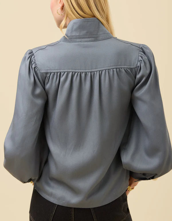 Willow Brushed Jacket Smoky Blue