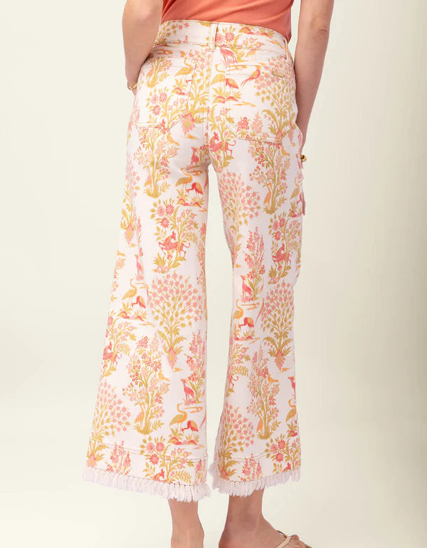Pritchard Wide Leg Fringe in Toile