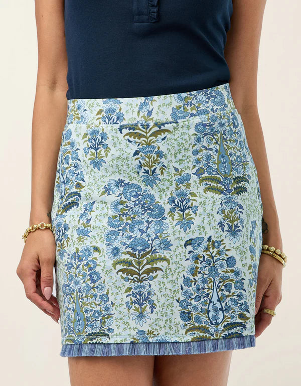 Flagler Fringe Skort in Paisley