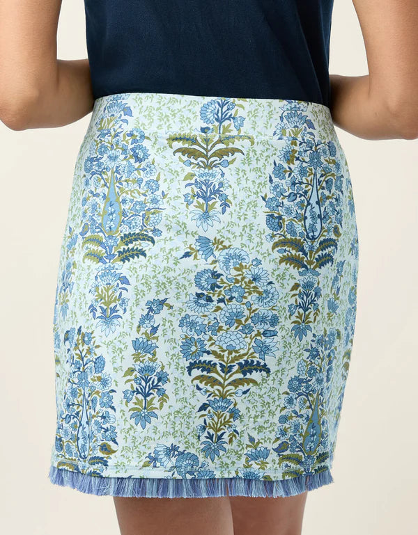 Flagler Fringe Skort in Paisley