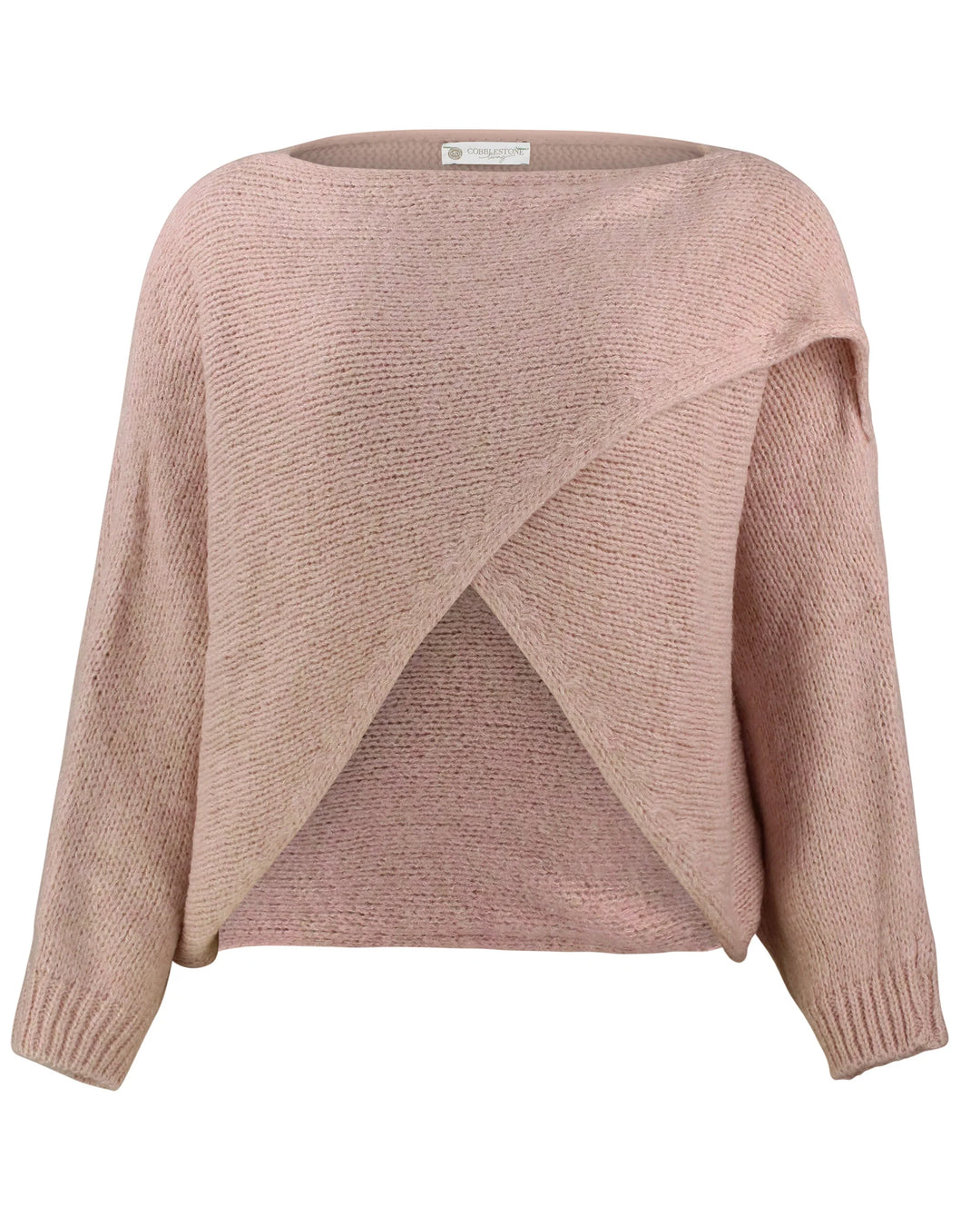 Alessandra Knit Criss Cross Wrap in Ivory