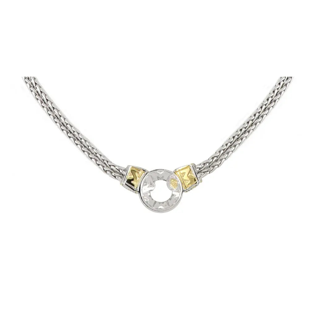 Antiqua Collection - Gold Circle Double-Strand Necklace