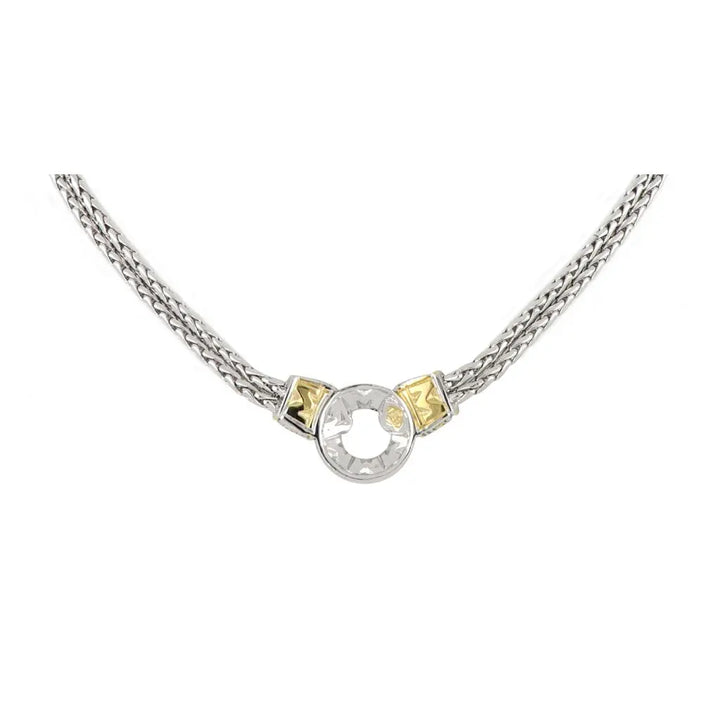 Antiqua Collection - Gold Circle Double-Strand Necklace
