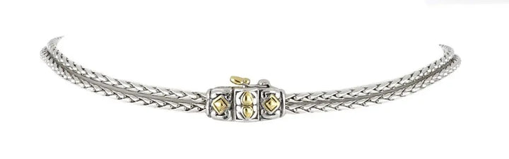 Antiqua Collection - Gold Circle Double-Strand Necklace