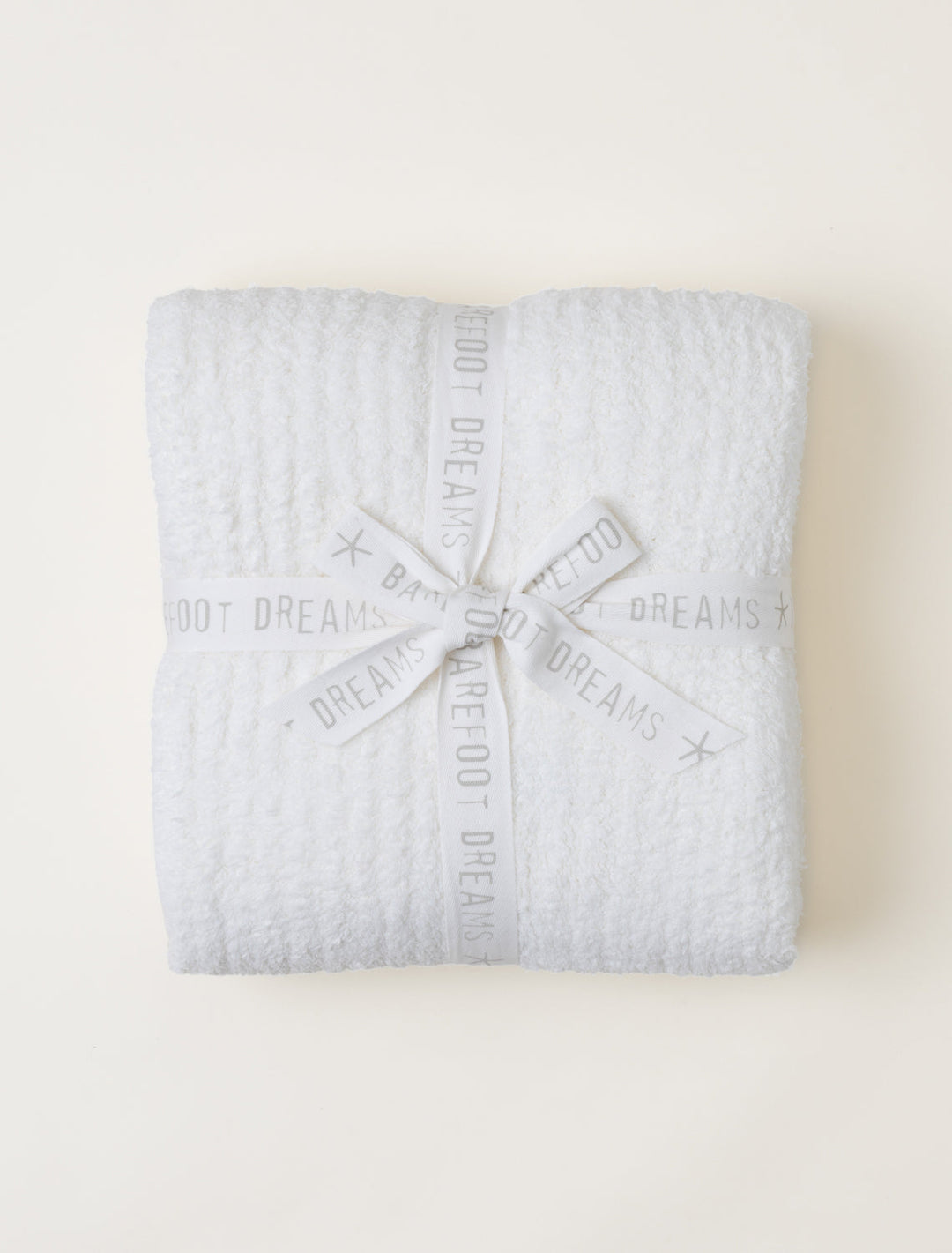 Cozy Chic Ribbed Throw Blanket in Pearl