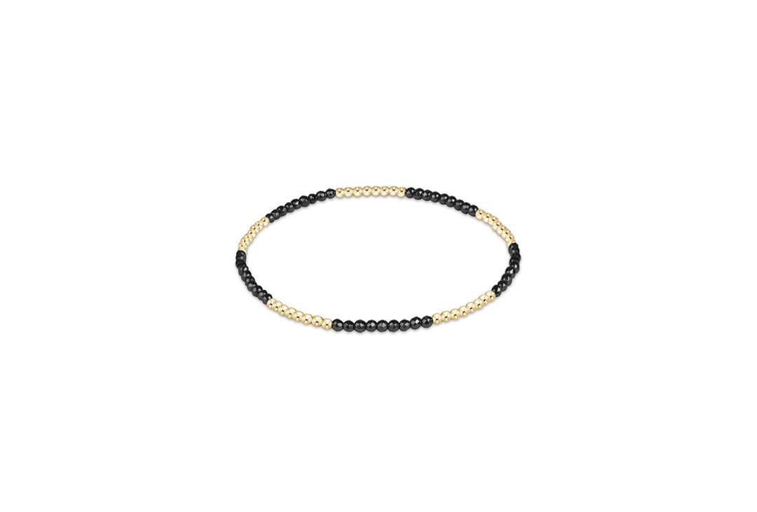 Blissful Faceted Hematite 2mm Bracelet