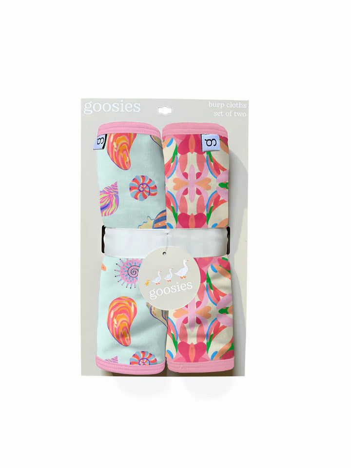 Burp Cloth Set - Seashells
