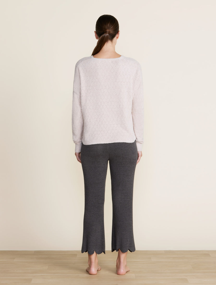 CozyChic Lite® Diamond Pointelle Pullover