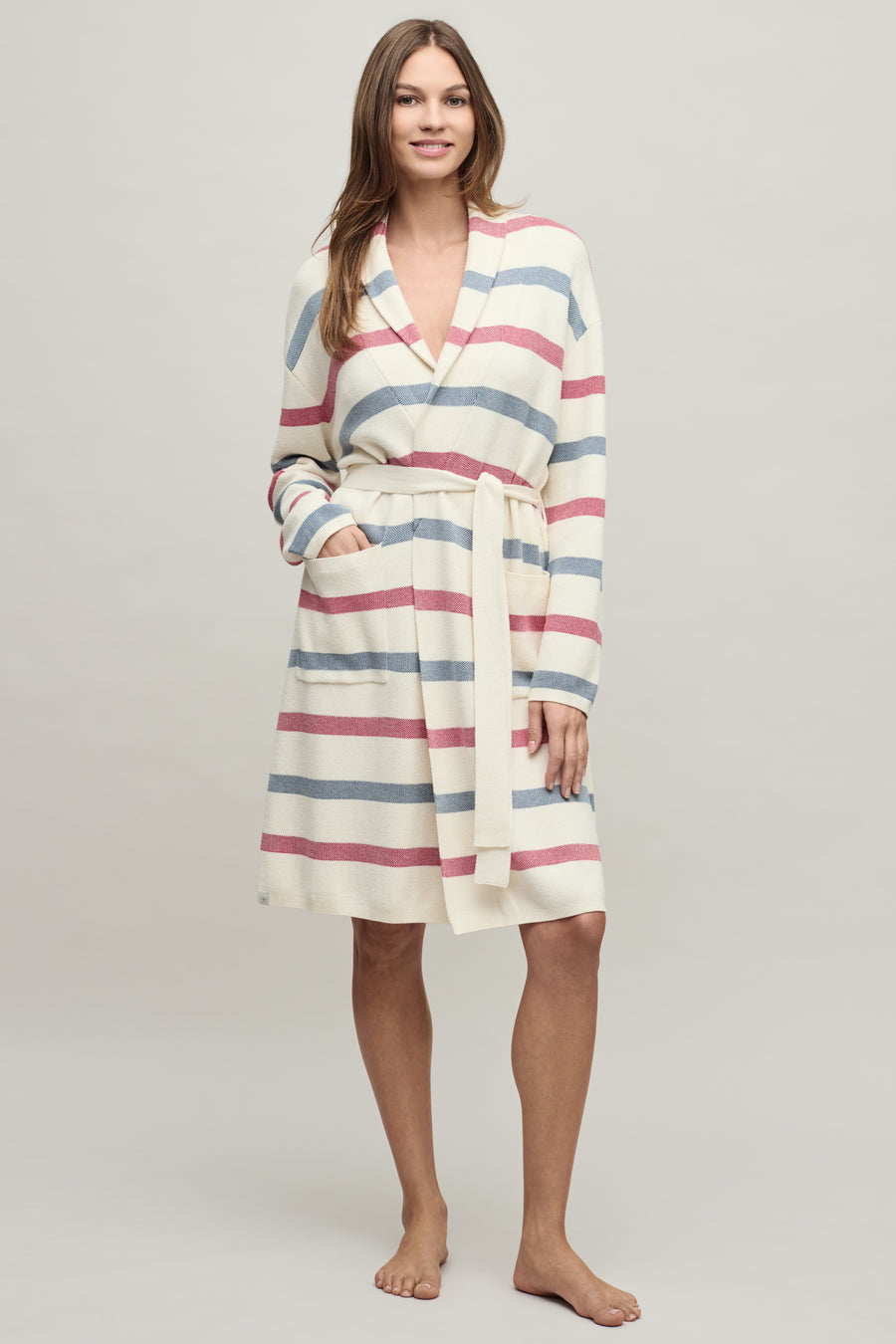 Cozy Chic Lite Cotton Stripe Robe
