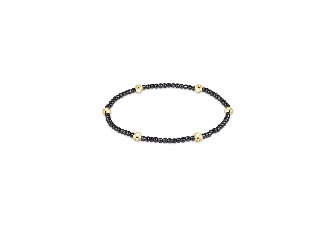 Presence Faceted Hematite 2mm Bracelet