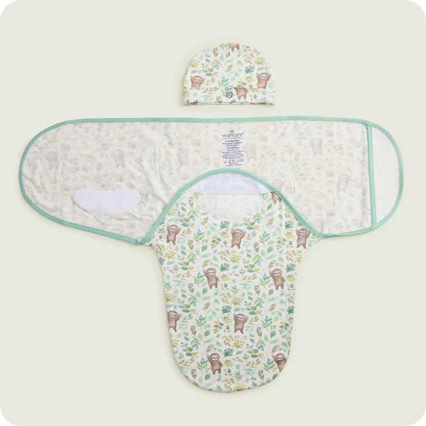 Sloth Swaddle & Beanie Gift Set