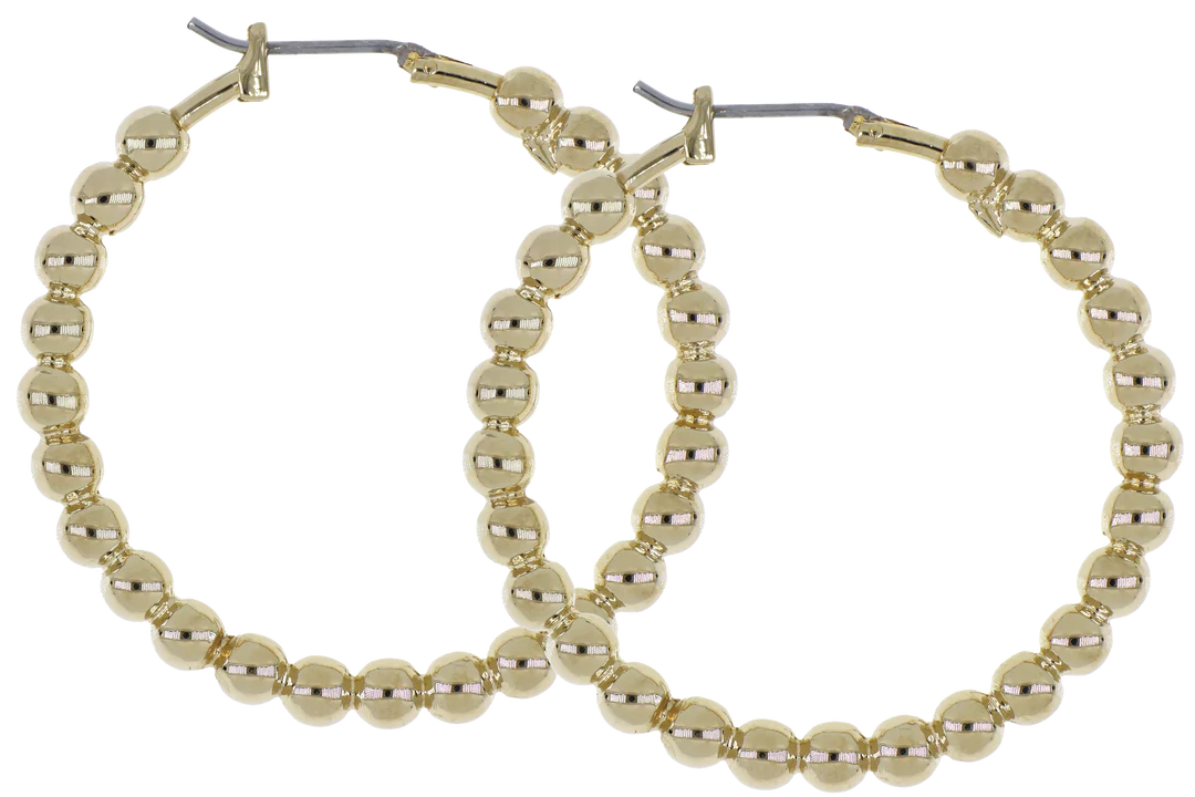 Beaded Collection Hoop Earrings