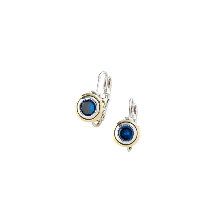 Beijos Collection - Cubic Zirconia Bezel Set Earrings