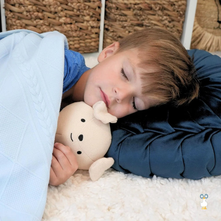 Blue Knit Children's Blanket