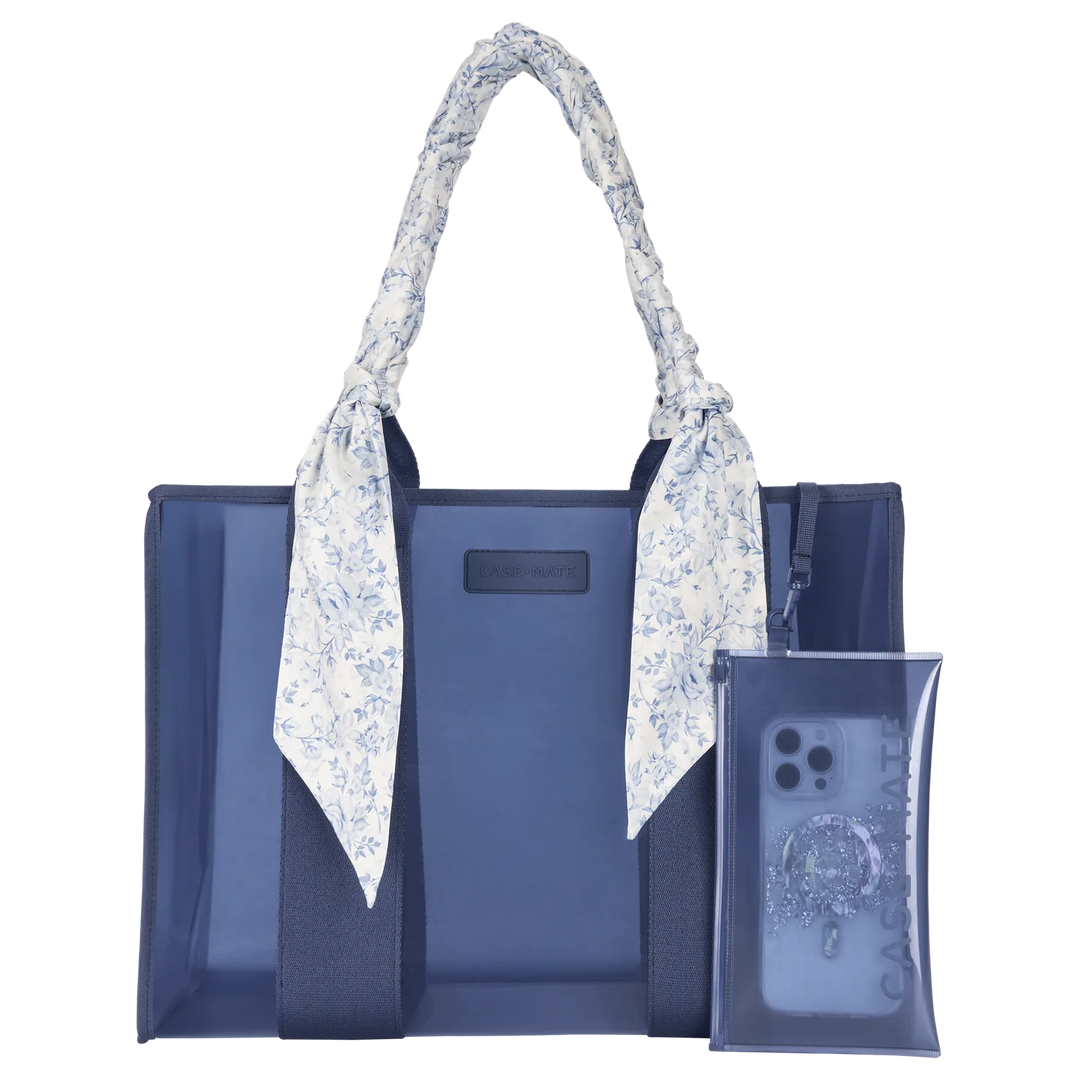 Jelly Tote with Phone Pouch in Something Navy Twilly