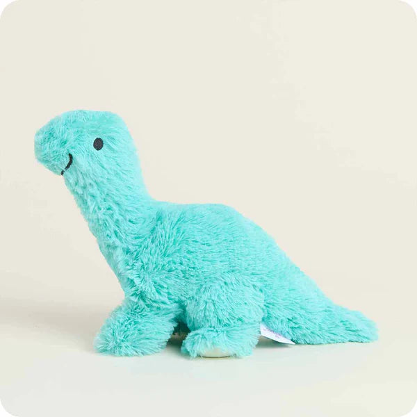 Jr Warmie Teal Long Neck Dino